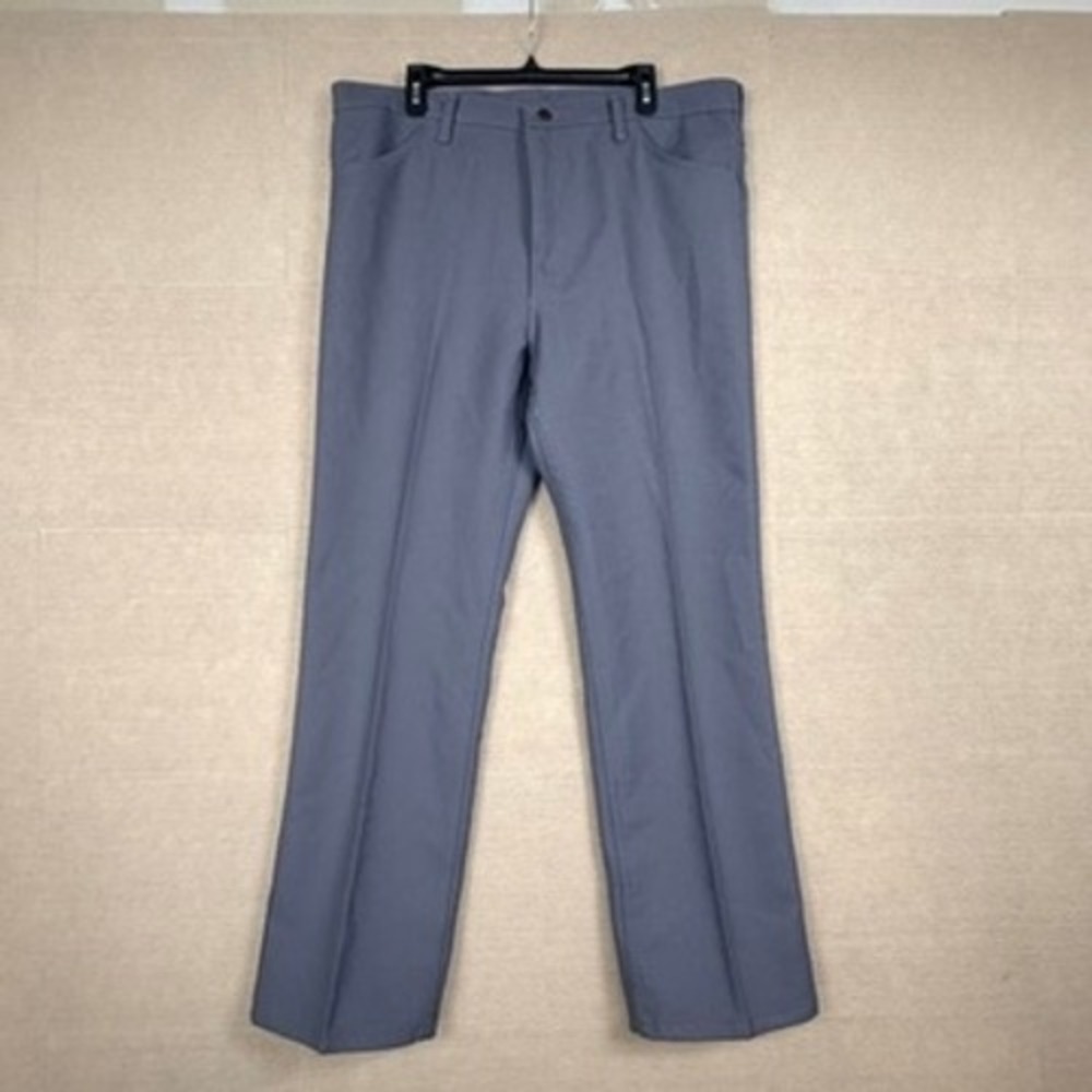 Wrangler Wrancher Dress Jeans Mens Gray Straight Leg Twill Pants 40x32